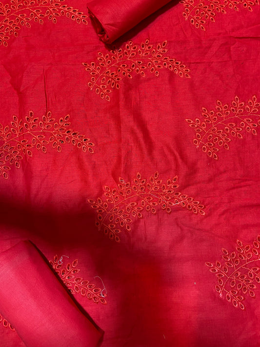 Chikankari Unstitched Embroidered Lawn ST 2pc