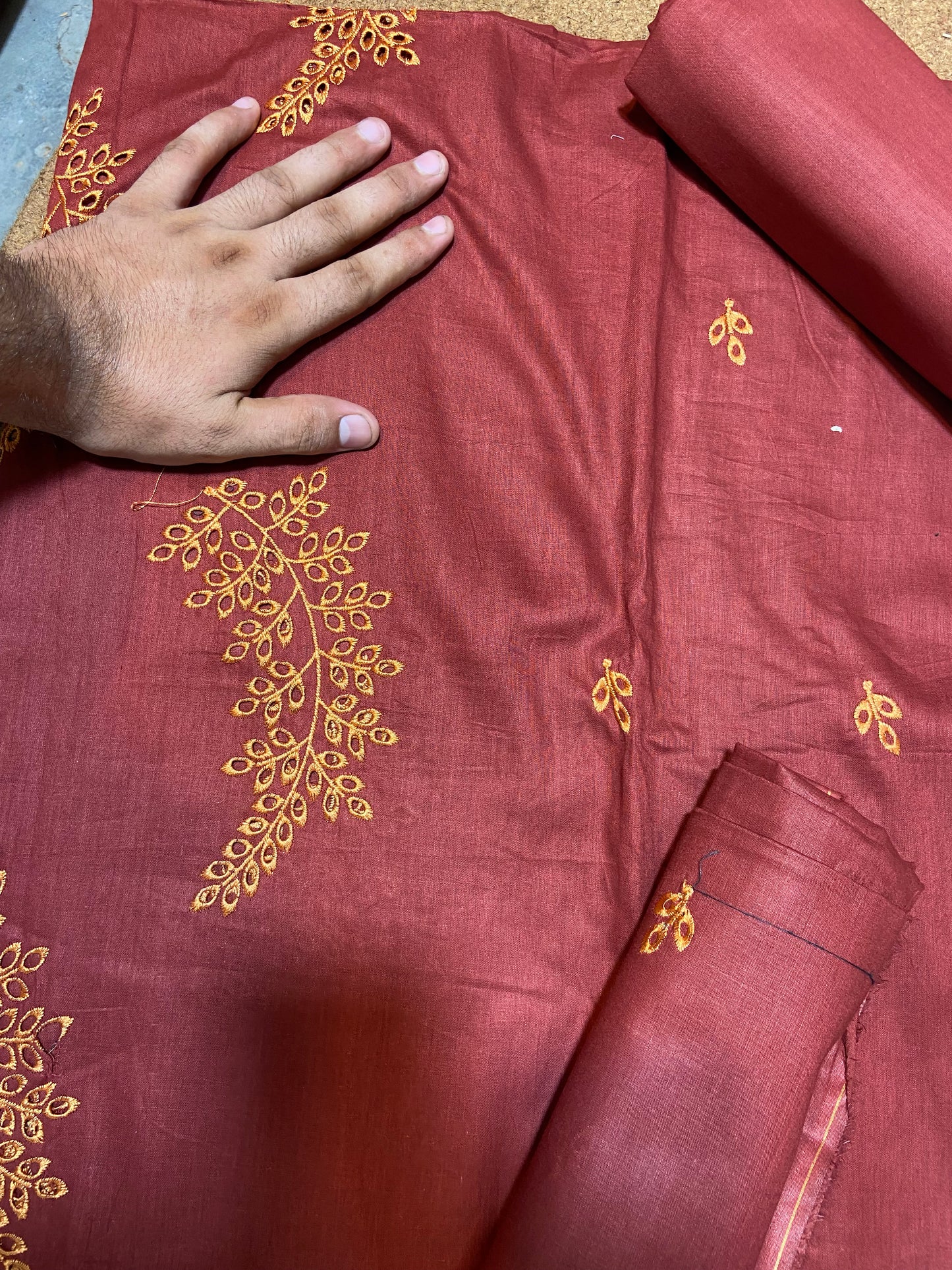Chikankari Unstitched Embroidered Lawn ST 2pc